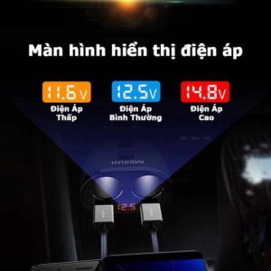 Bộ Tẩu Sạc Ô Tô Hyundai 2 Cổng 12V Chính Hãng