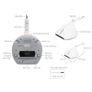 Máy Hút Bụi Khử Khuẩn & Vệ Sinh Giường Nệm Deerma CM800