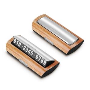 Bảng Gắn Số Điện Thoại Trên Taplo Ô Tô Màu Vân Gỗ