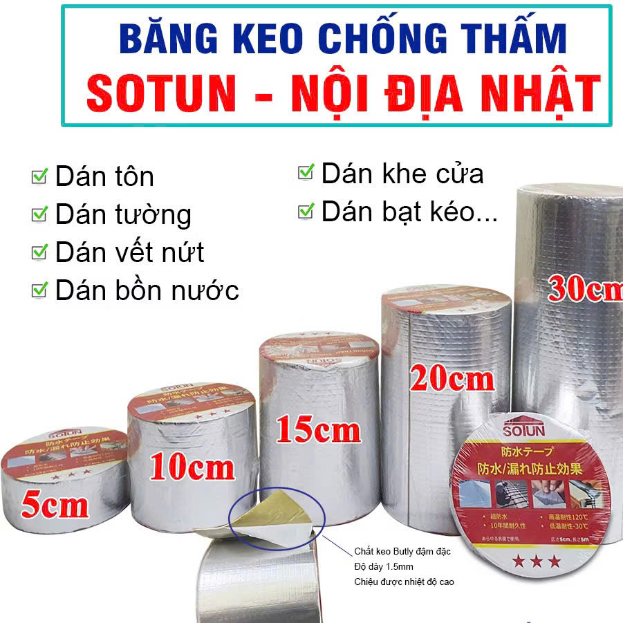 Băng Keo Chống Thấm Sotun Chính Hãng
